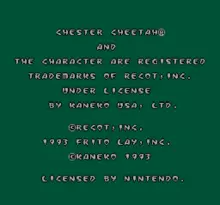 Image n° 4 - screenshots  : Chester Cheetah - Wild Wild Quest